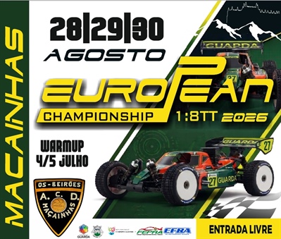 Campeonato da Europa B de 1/8 TT - 2026 - Maçainhas, Guarda
